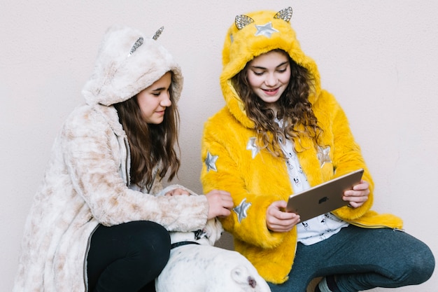 Kim Kardashian and North West Shine in Matching Yellow ERL Shearling Outfits from the ‘Made in California’ Collection